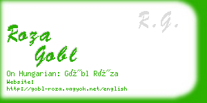 roza gobl business card